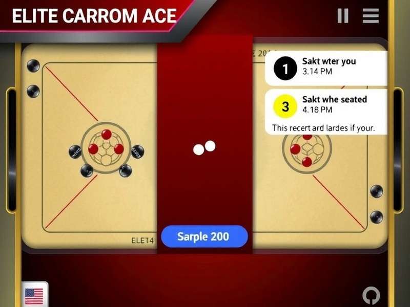 Elite Carrom Ace - Live Gameplay with Striker and Coins Elite Carrom Ace Gameplay